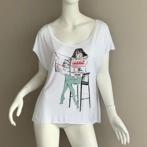 NEW with Tags KORALLINE T-Shirt Top Size 42 fits M Printed